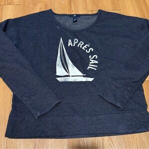 GAP Navy Blue Après Sail Sweatshirt